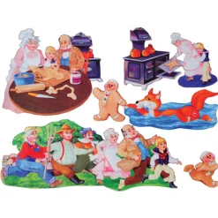 Deluxe Flannel Board Set/Gingerbread Boy