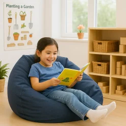 Denim Bean Bag Chair Cover