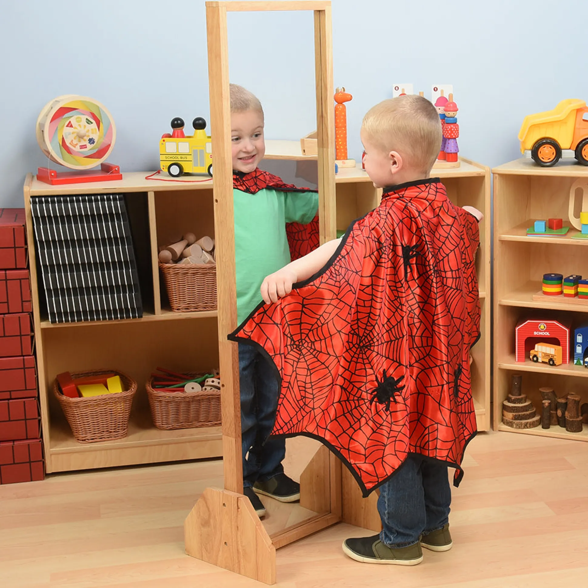 Distortion-Free Full-Length Classroom Mirror