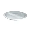 7" Divided Plate - White