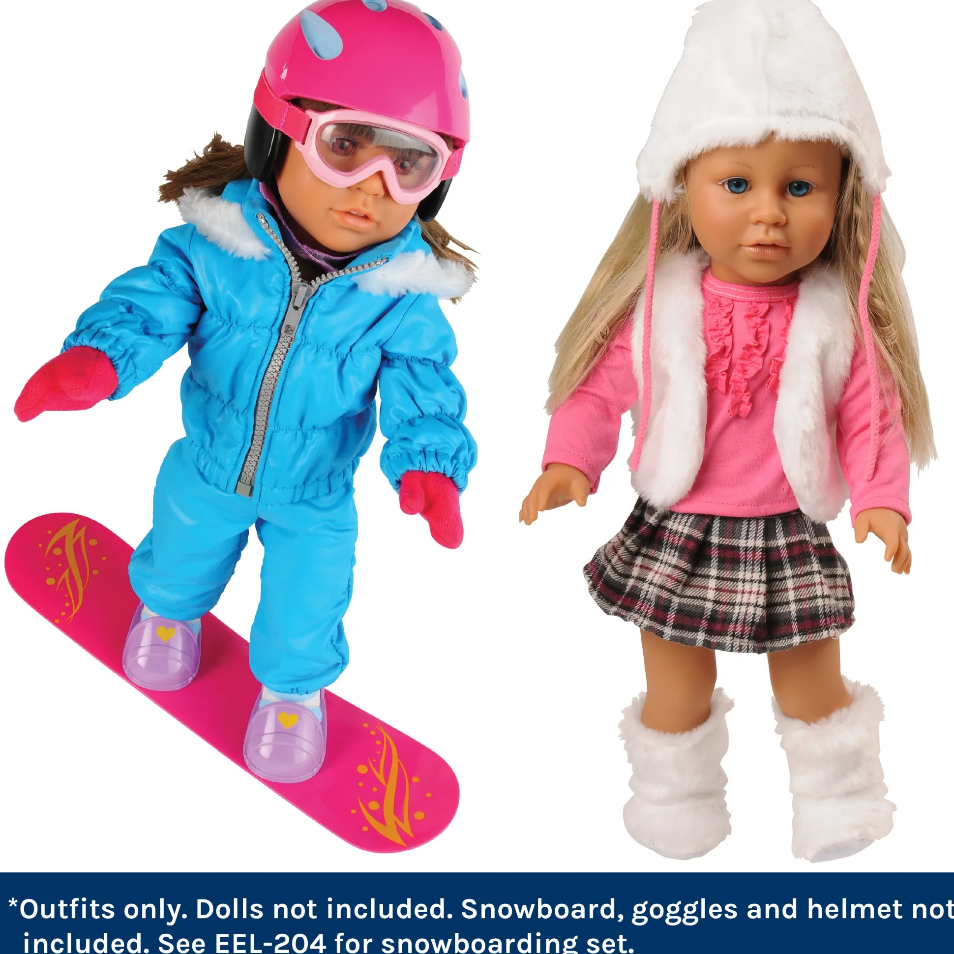 14"-18" Doll Clothes Winter Adventure Bundle