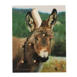 Donkey- Knobbed Animal Puzzle