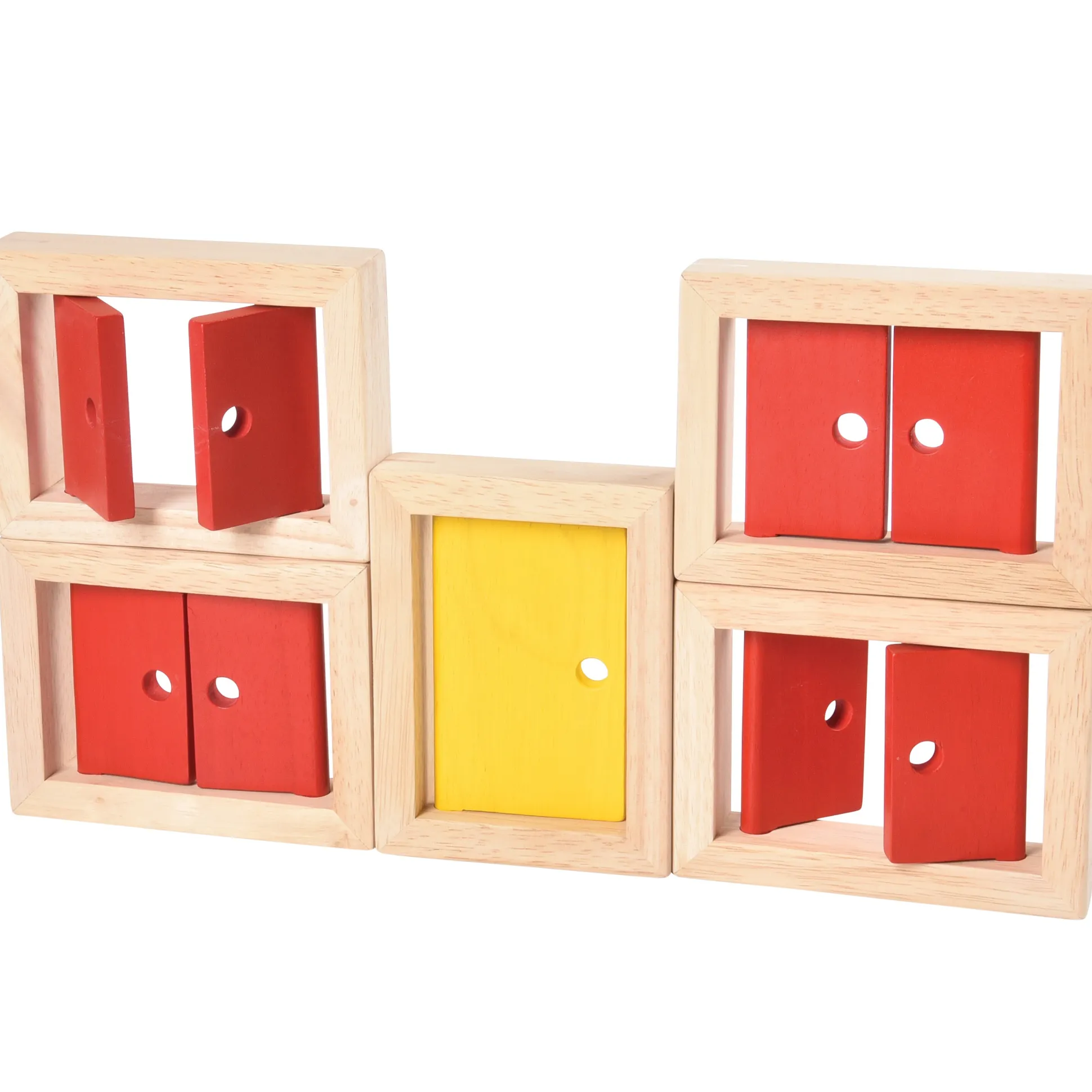 Door and Windows Wooden Block Set - 5 Piece Collection
