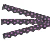 Dots on Chalkboard Purple Bulletin Board Border, 35 Feet