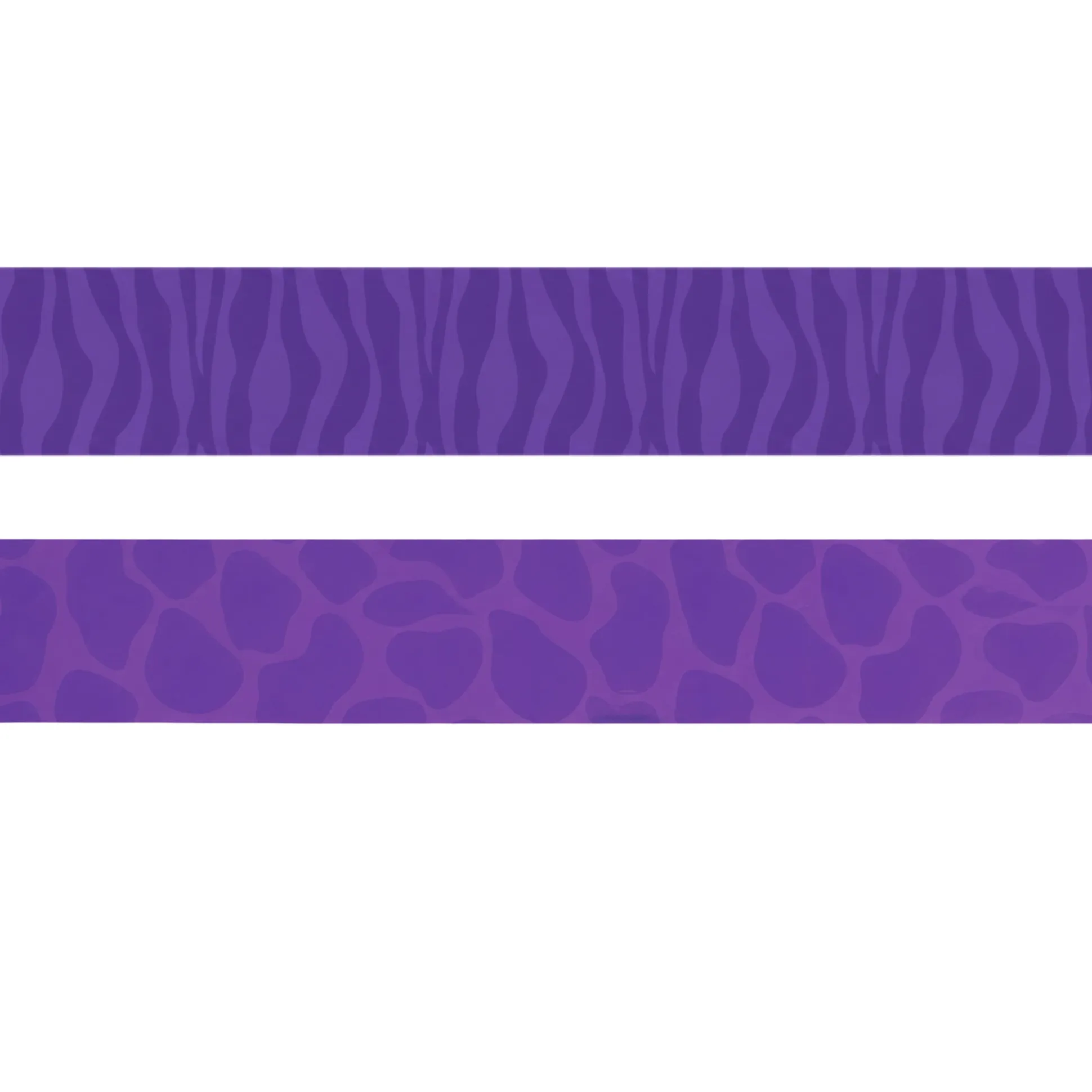 Double-Sided Purple Animal Print Trimmers - 36 ft