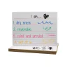 Dry Erase Reversible Lapboards - Set of 10 with Erasers