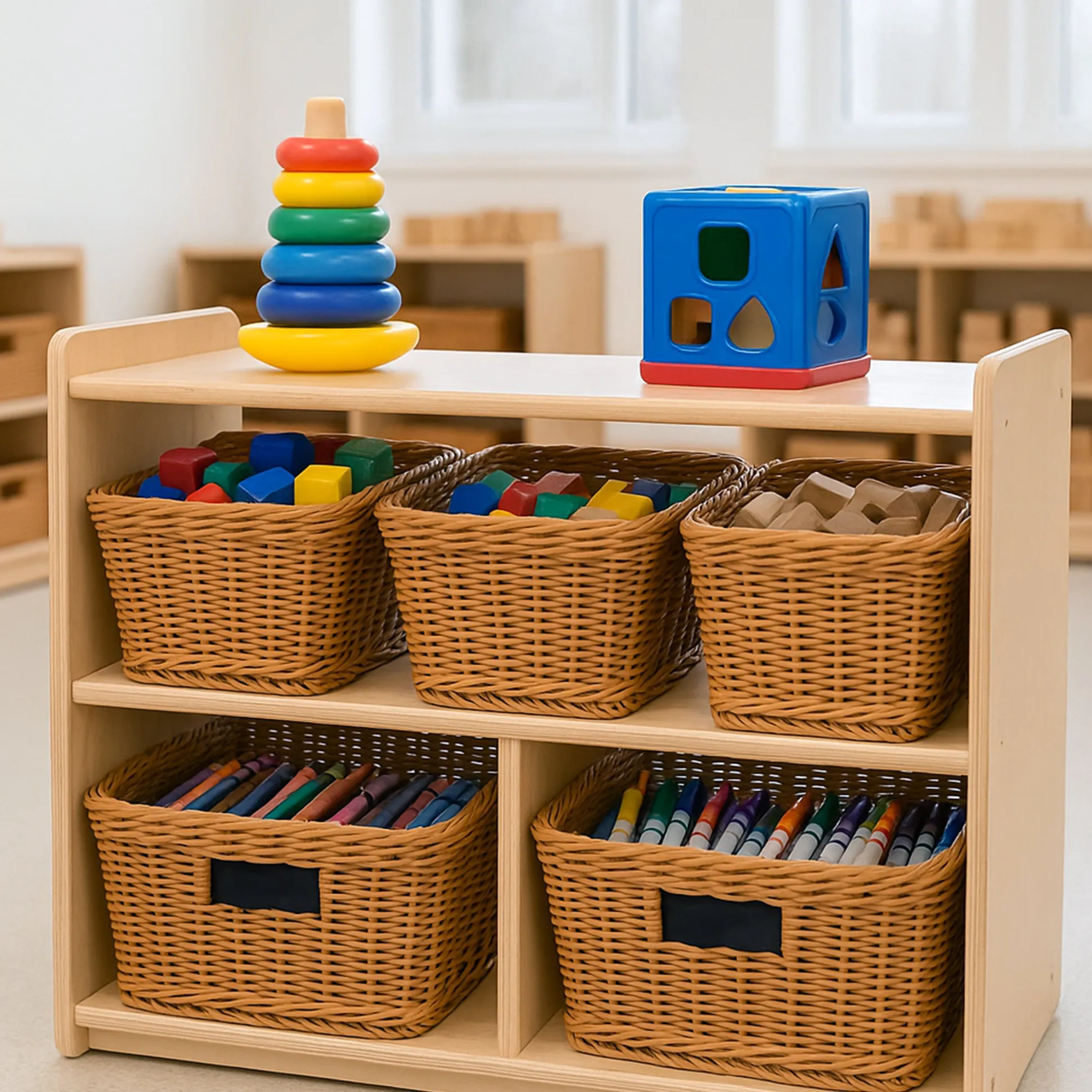 Dual-Access Toddler Shelf | GREENGUARD® Certified Storage Unit