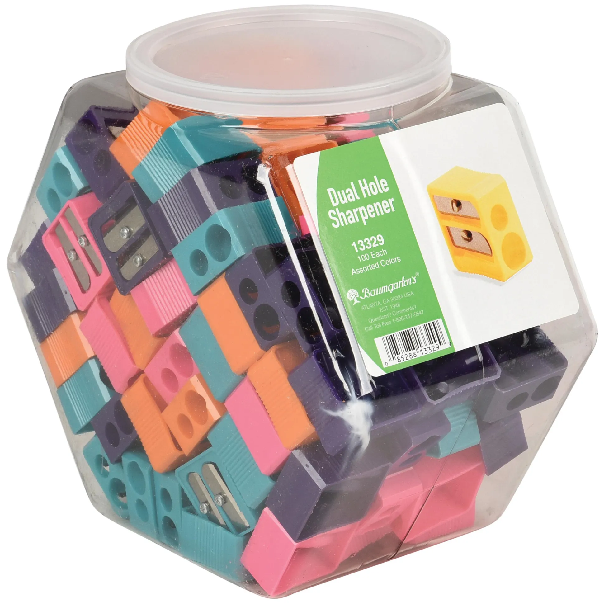 Dual Hole Pencil Sharpeners/100 pcs