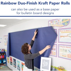 Dual Surface Paper Roll - Bright Blue