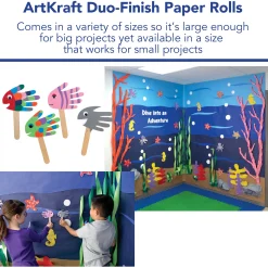 Dual Surface Paper Roll - Bright Blue