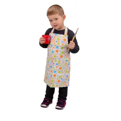 Durable Vinyl Splat Mat & Apron Set | Toddler Art Mess Protection