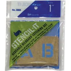 Early Learning Stencil Set – 1" Letters, Numbers & Symbols