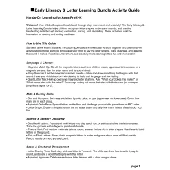 Early Literacy & Letter Recognition Kit