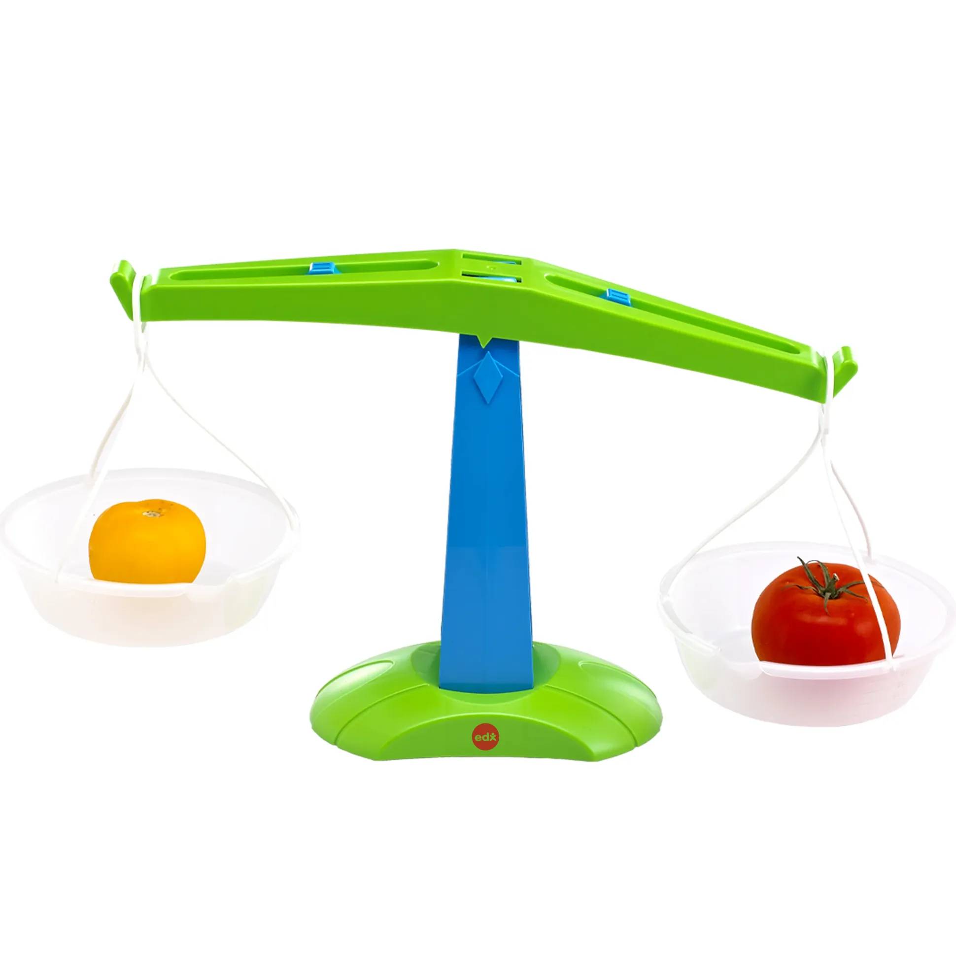 Early Math Balance Scale | Plastic Classroom Measurement Tool with Removable Pans & Graduated Marks