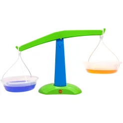 Early Math Balance Scale | Plastic Classroom Measurement Tool with Removable Pans & Graduated Marks