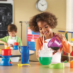 Early Science Exploration Set | Hands-On STEM Learning Tools with Beakers, Droppers & Measuring Cups