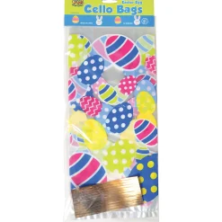 Easter Egg Cello Bags for Kids – 12 Pack Treat & Classroom Favor Bags