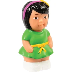 Easy Grip Asian Family Figures | 4-Piece Set for Block & Pretend Play