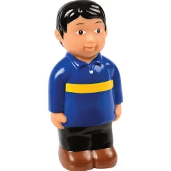 Easy Grip Asian Family Figures | 4-Piece Set for Block & Pretend Play