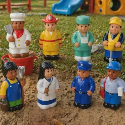 Easy Grip Community Figures 8-Piece Set | 5-Inch Toddler Pretend Play Dolls