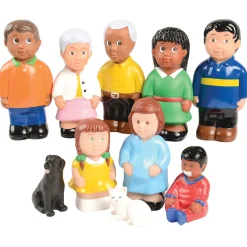 Easy Grip Multicultural Friends & Family Play Figures | 10 Piece Set