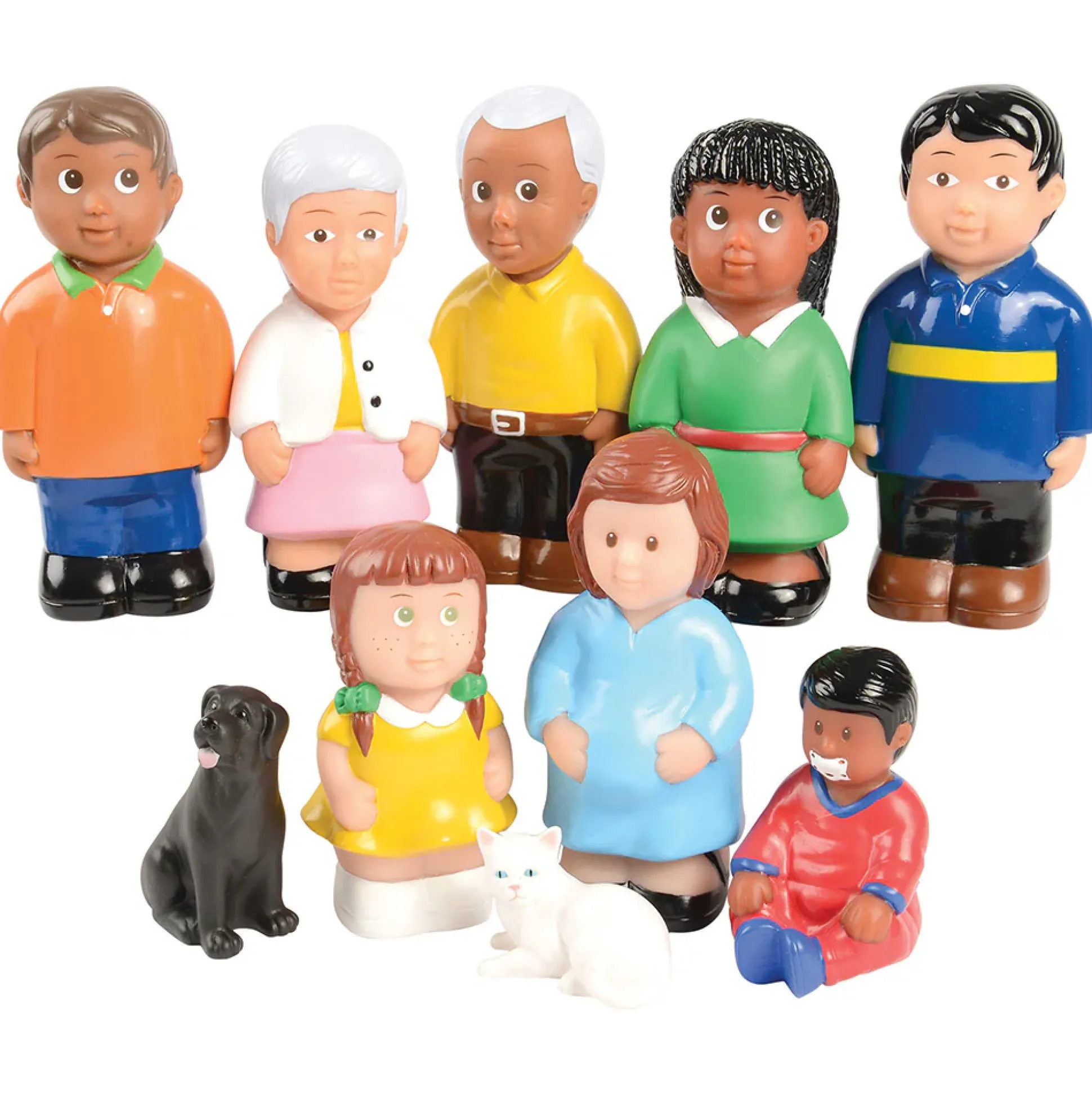 Easy Grip Multicultural Friends & Family Play Figures | 10 Piece Set