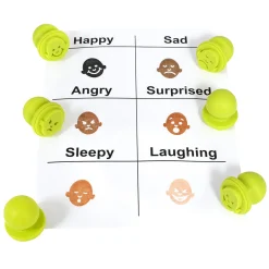 Easy Grip Stampers with Emotional Facial Expressions