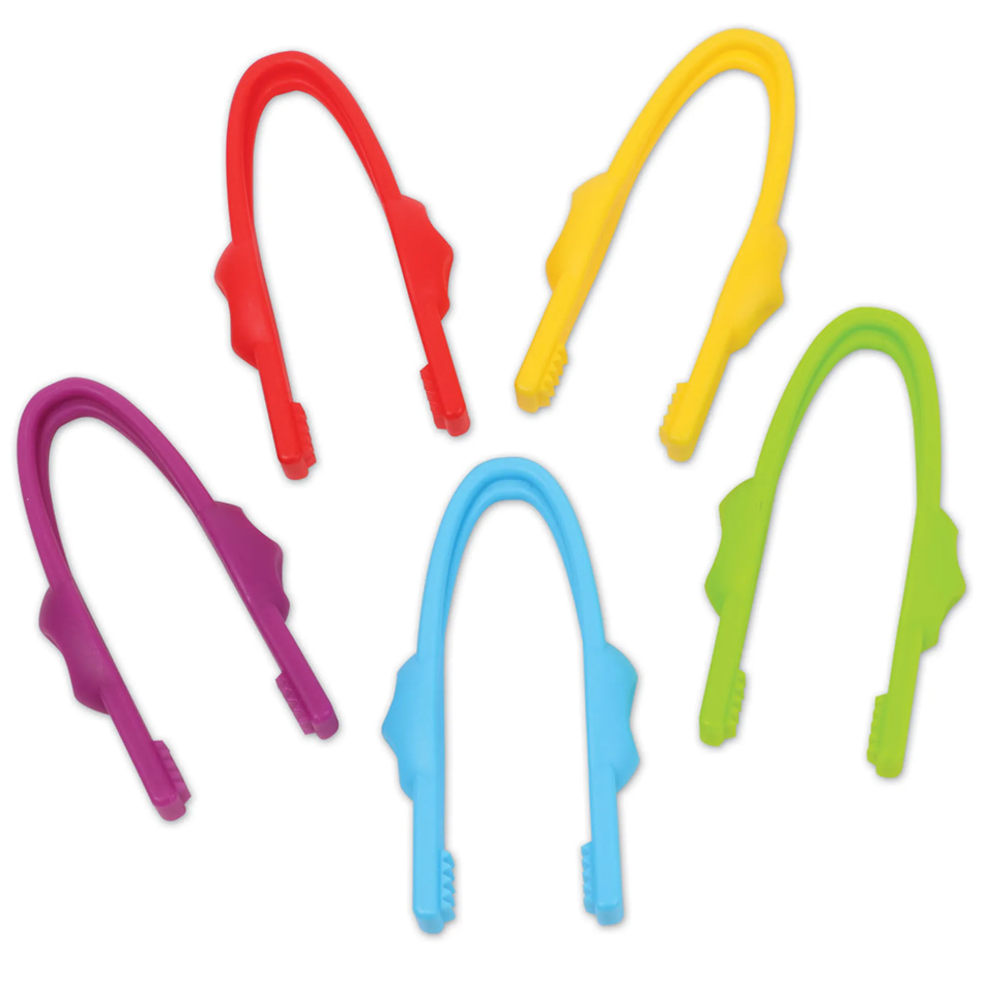 Easy Grip Tweezers | 12 Fine Motor Tools for Sorting, Counting & Sensory Play