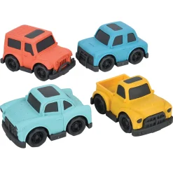 Eco-Friendly Cars | 4-Piece Compostable Vehicle Set