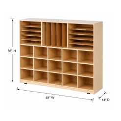 Eco-Friendly Deep Multi-Function Tall Storage Unit