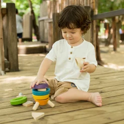 Eco-Friendly Stacking Rocket Toy | Learn Colors & Improve Coordination