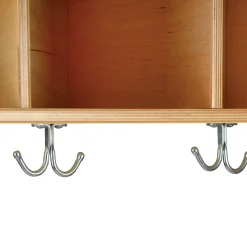 Eco-Friendly Wall Mount Cubbie Unit with Coat Hooks & Storage