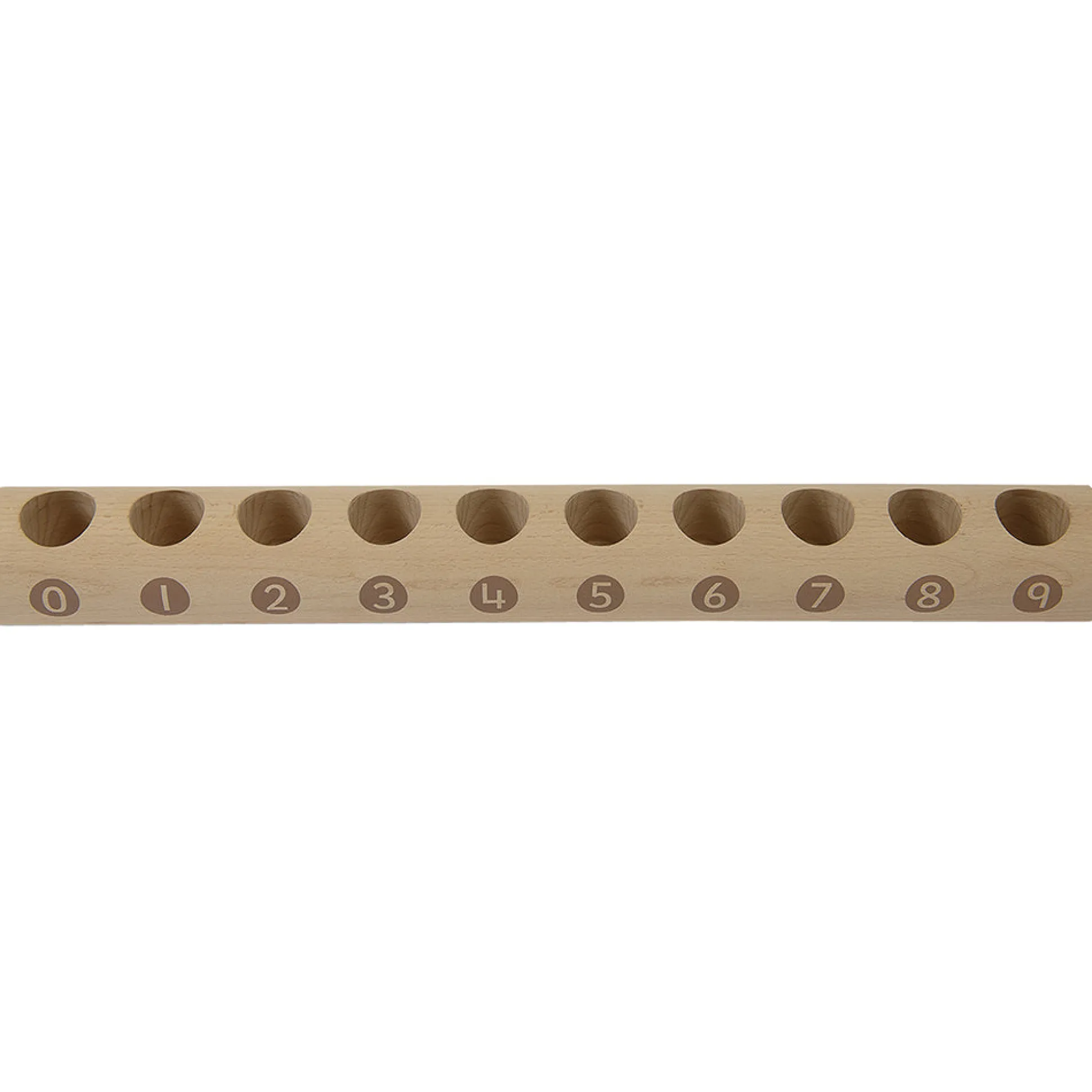 Eco-Friendly Wooden Counting Log with Sticks | Natural Early Math Toy