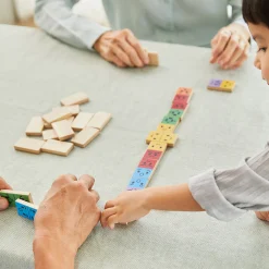 Eco-Friendly Wooden Emotion Dominoes