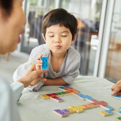 Eco-Friendly Wooden Emotion Dominoes
