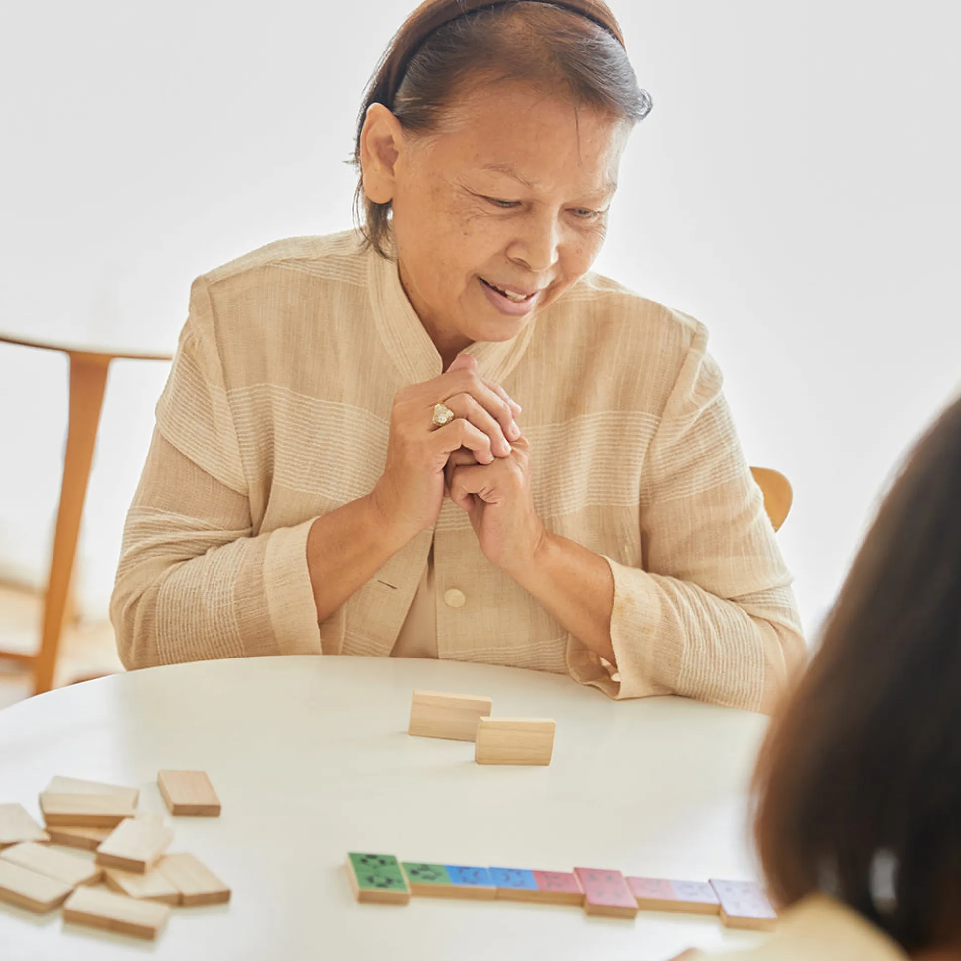 Eco-Friendly Wooden Emotion Dominoes