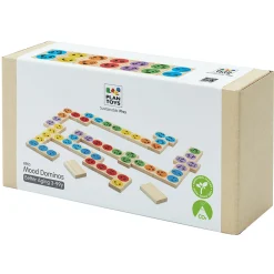 Eco-Friendly Wooden Emotion Dominoes