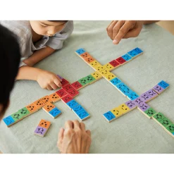Eco-Friendly Wooden Emotion Dominoes