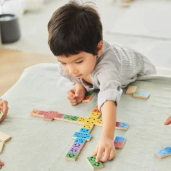 Eco-Friendly Wooden Emotion Dominoes