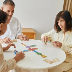 Eco-Friendly Wooden Emotion Dominoes