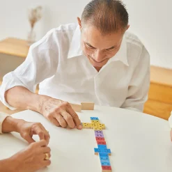 Eco-Friendly Wooden Emotion Dominoes