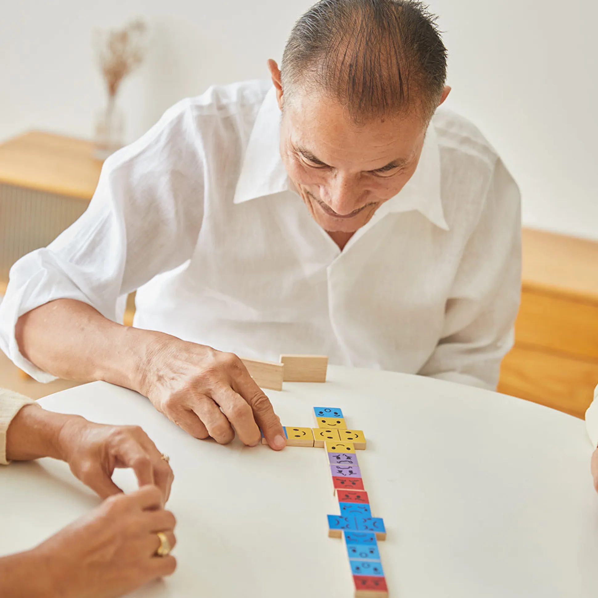 Eco-Friendly Wooden Emotion Dominoes
