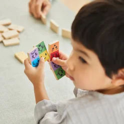 Eco-Friendly Wooden Emotion Dominoes