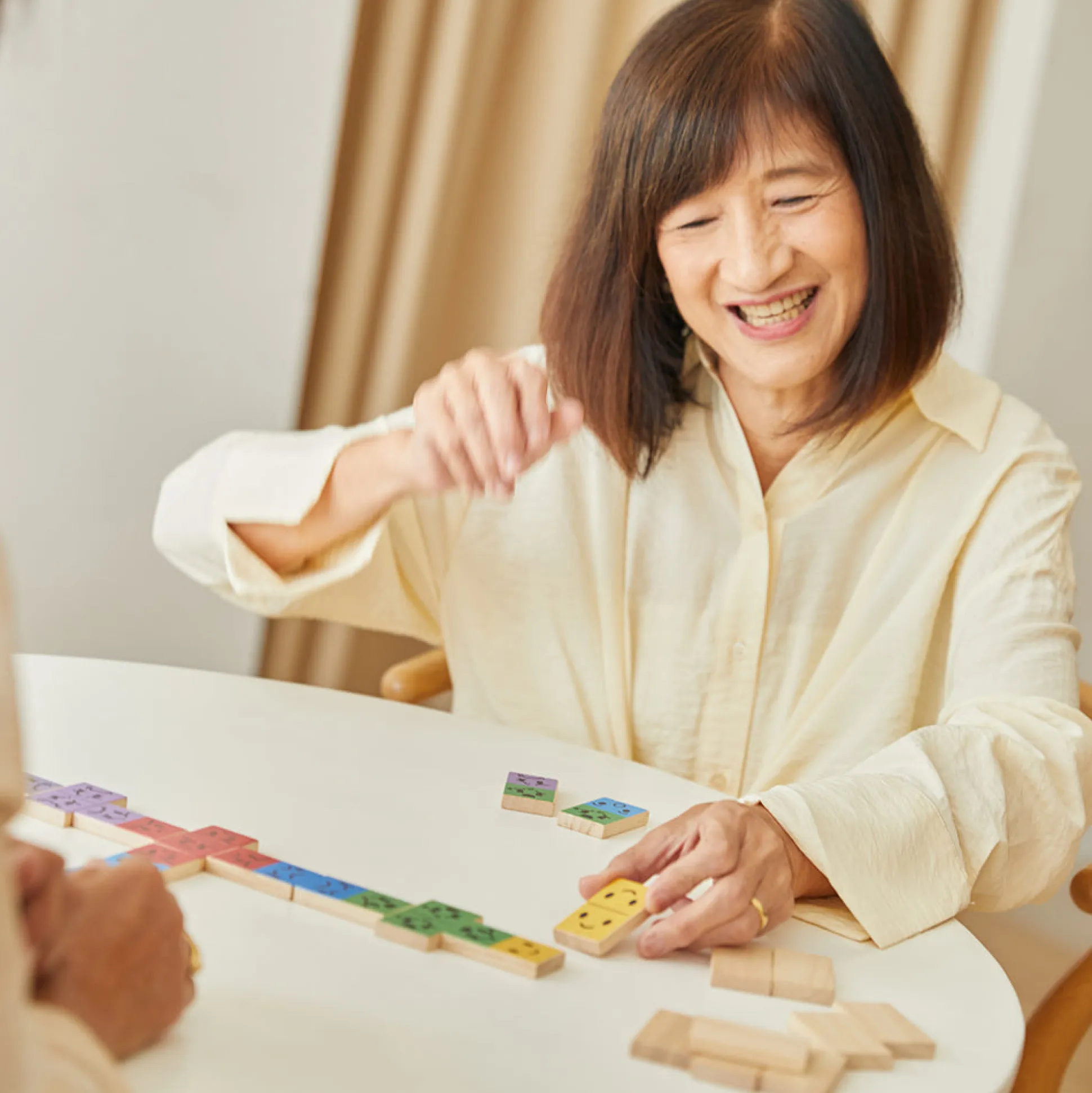 Eco-Friendly Wooden Emotion Dominoes