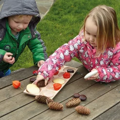 Eco-Friendly Wooden 10-Frame Math Tray | Beech Wood Counting & Place Value Tool