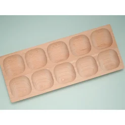Eco-Friendly Wooden 10-Frame Math Tray | Beech Wood Counting & Place Value Tool