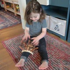 Eco-Friendly Wooden Jiggle Sticks | Sensory Play for Ages 12 Months+