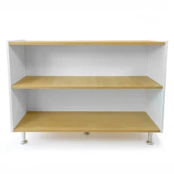 elevatED™ 33" Adjustable Shelf Cabinet | Modern White Oak Classroom Storage with Flexible Shelving