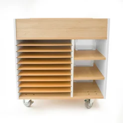 elevatED™ Art Supply Cart | Modern Mobile Art Storage Classroom Organizer
