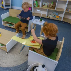 elevatED™ Children’s Arm Chair | Classroom Seating with Built-In Storage Compartment